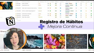 Acciones y WINS del dia（00:04:37 - 00:06:15） - Registra tus Hábitos en Notion (Sistema de Mejora Continua)