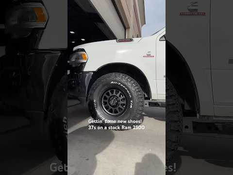 37s on a stock ram. Zero rubbing. Zero trimming. I’ll show you how. #cummins #offroad #ram
