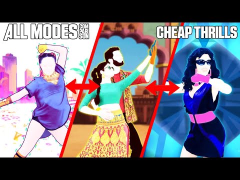 ALL MODES - CHEAP THRILLS | JUST DANCE COMPARISON