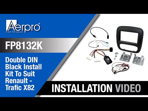 Aerpro FP8132K – Double Din Install Kit to suit Renault Trafic X82 (BLACK)