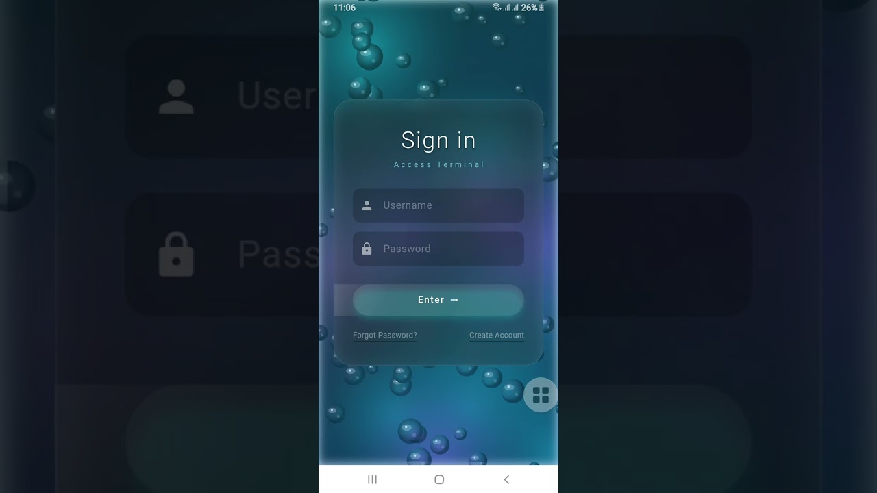 Animated login screen thumbnail