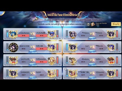 🔴TOP 32 DO JAMIEL CONTA DA CHINESA (VADER) VS DANTE - SAINT SEIYA AWAKENING