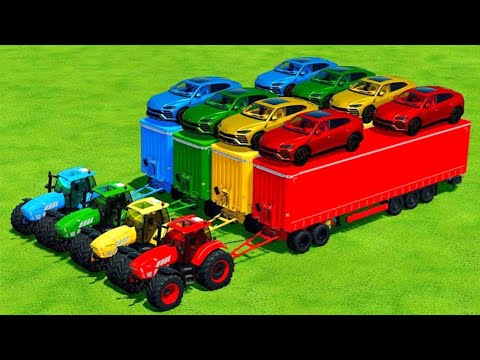 Transport Lamborghini Urus With Lamborghini Tractors - Farming Simulator 22