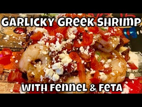 Garlic & Feta Greek Shrimp Skillet (Easy Keto Dinner)