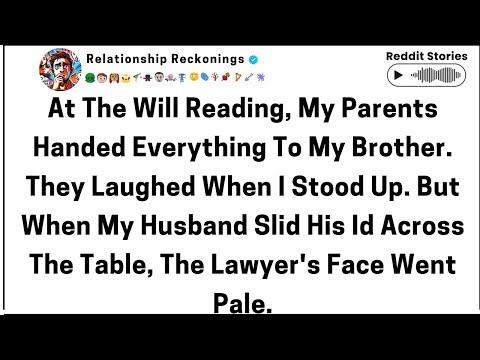 Bei der Testamentseröffnung übergaben meine Eltern alles meinem Bruder. Sie lachten, als ich aufs...