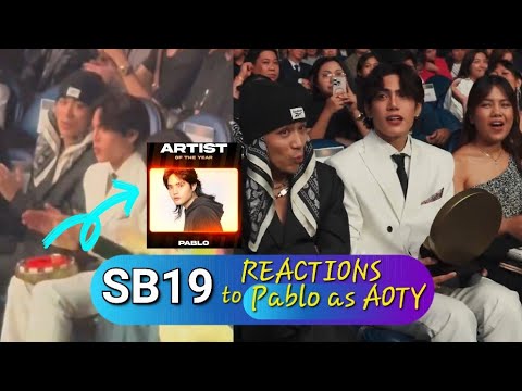 SB19 STELL & JOSH REACTIONS TO PABLO WINNING ARTIST OF THE YEAR AT WMA