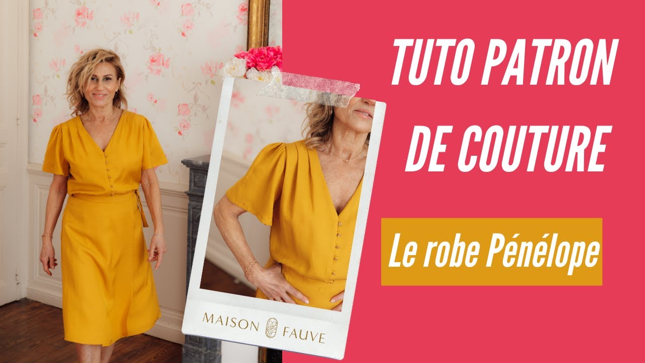 Patron couture robe Pénélope / PDF (A4, A3, A0, US Letter) - Cadres, Calques par Taille, Vidéoprojection