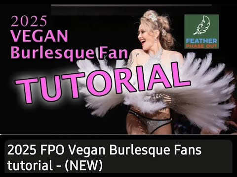 How to make VEGAN Burlesque Fans