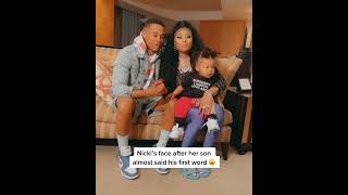 Nicki minaj face after her son almost said his first word! #shorts
