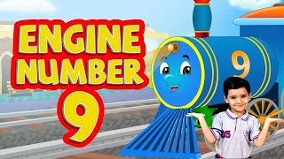 Engine Engine Number 9 with Actions || Nursery Rhymes for Kids || Popular Preschool Rhymes ||