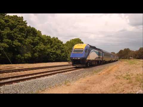 ST23 passing old Barnawartha road level crossing, Wodonga