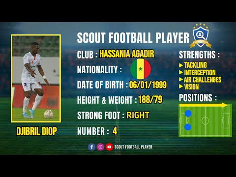 DJIBRIL THIALAW DIOP 🔵 HASSANIA AGADIR 🔵 CENTRE DEFENDER 🔵 2021/2022 🔵 PART II