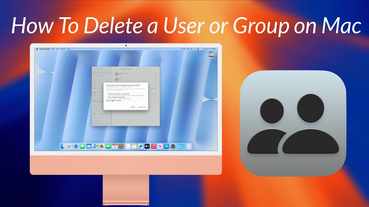 How To Delete a User or Group on Mac