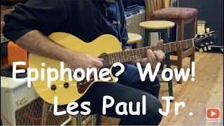 Video thumbnail for Epiphone? Wow!!   Les Paul Jr. TV Yellow by GuitarChannel