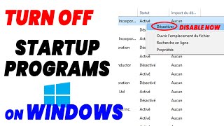 How to disable or turn off startup programs on Windows