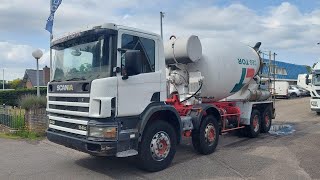 Scania P114-340 8x4 Mixer Full Steel Spring concrete mixer truck for sale - Image 4 | Machineryline GH Scania P114-340 8x4 Mixer Full Steel Spring concrete mixer truck | Image 4 - Machineryline