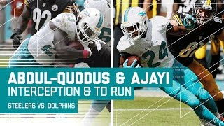 Isa Abdul-Quddus' INT Sets Up Jay Ajayi's Huge Run & TD! | Steelers vs. Dolphins | NFL by NFL
