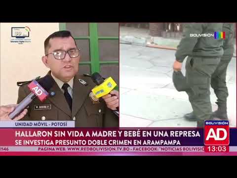 Madre y su bebé son hallados sin vida en represa de Arampampa, Potosí