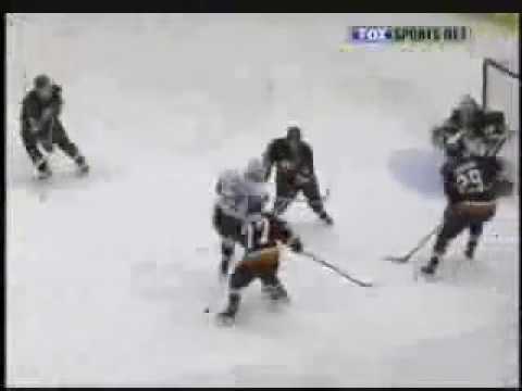 January 19 2004 Senators at Isles Oleg Kvasha Scores On Dominik Hasek