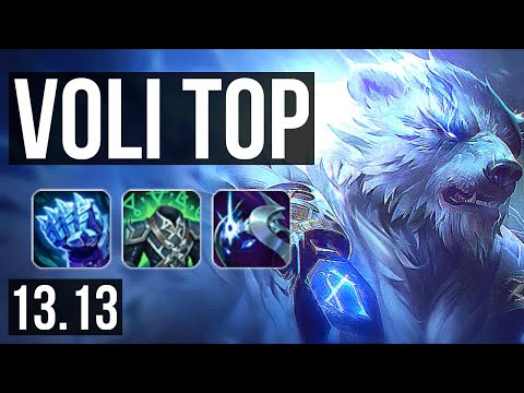 VOLI vs IRELIA (TOP) | 7 solo kills, Legendary, 13/2/6, 400+ games | KR Master | 13.13