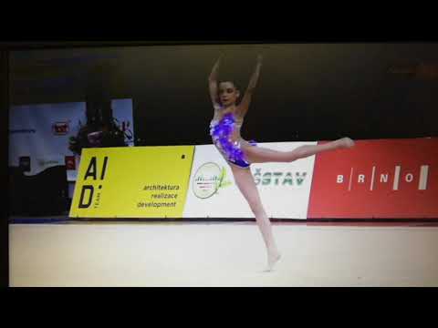 Nikola Nováková junior 2007 (CZE) Grand Prix Brno 2020 míč - ball - známka 11.950