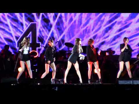 [111009] KBS Concert - 4minute - Hot Issue - Overpeck - NY Korea Festival [fancam]
