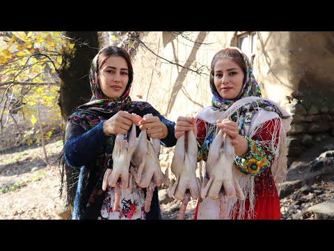 IRAN Rural Dish of Organic Chickens and Vegetables Broth ♡ Super Delicious Chicken Recipe