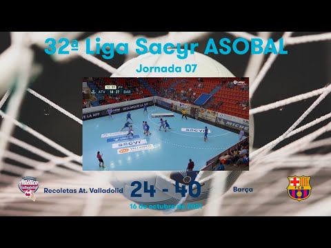 32ª Liga Sacyr ASOBAL J07: Recoletas At. Valladolid - Barça 24-40