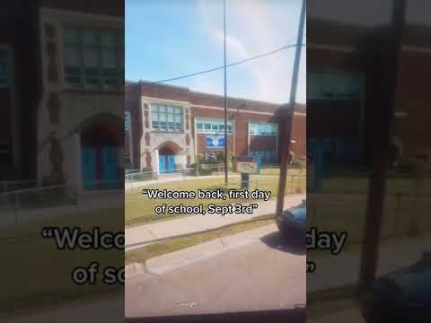 Abandoned Elementary School #detroit #michigan #shorts