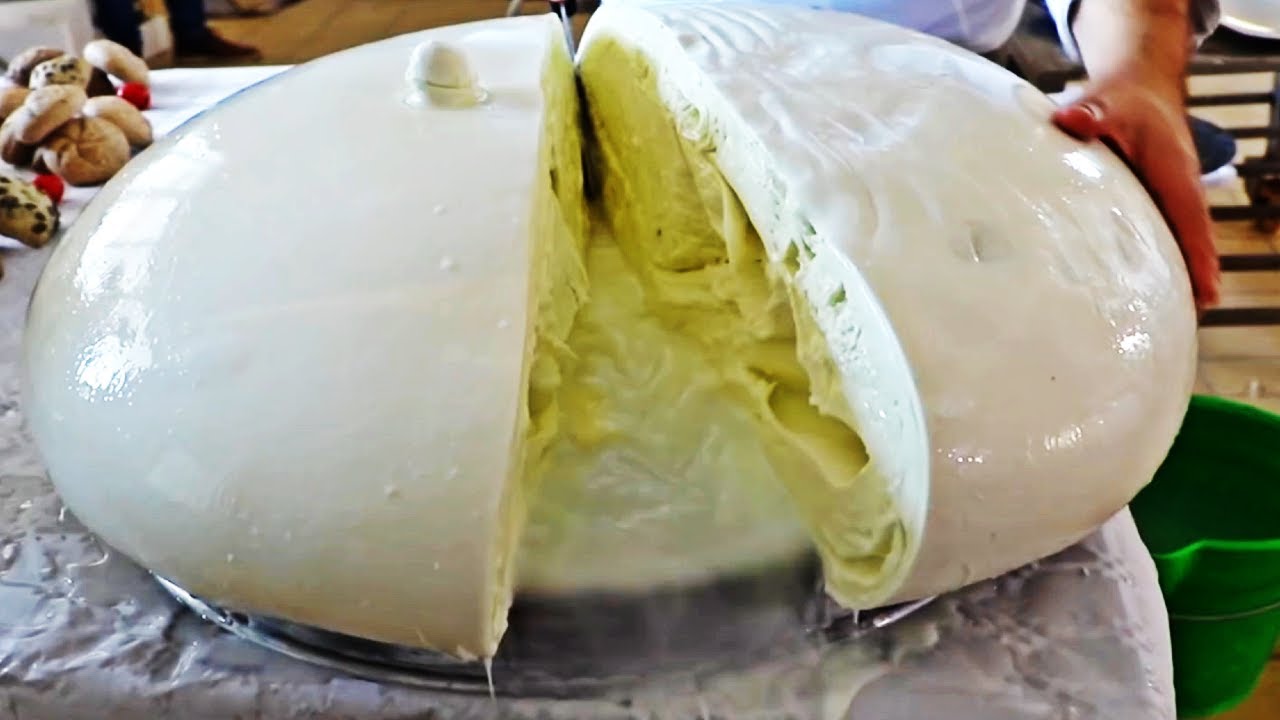 COMO se HACE el QUESO MOZZARELLA industrial🧀| ASÍ se HACE el QUESO MOZZARELLA de BÚFALA