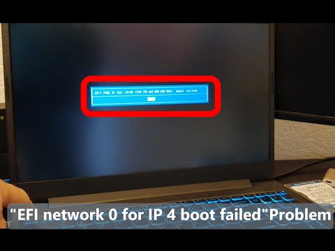 Efi Network 0 for IP4 boot failed / Boot Failure / Boot Device Missing - Solved