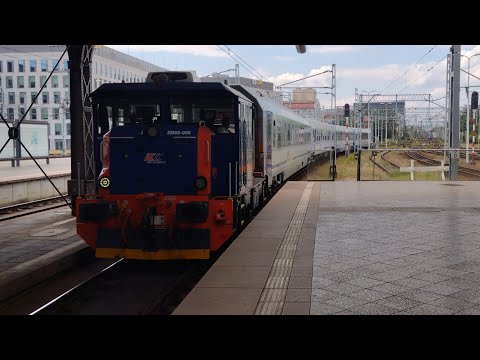 SM60-009 PKP IC , Wykonuje Manewry ze Składem TLK Orzeszkowa wjeżdżając na Stację Wrocław Główny