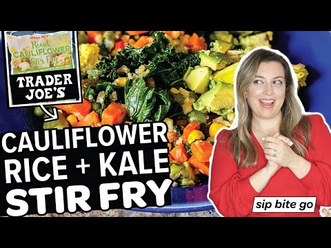Vegetable Stir Fry With CAULIFLOWER RICE From Trader Joe’s