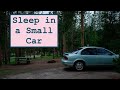 How to Sleep (Comfortably) in a Compact Car