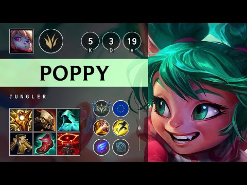 Poppy Jungle vs Jarvan IV: Unstoppable - EUW Challenger Patch 14.17