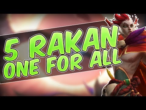 5 RAKAN ONE FOR ALL - Full Ap Rakan vs Zoe - League of Legends One For All 2018