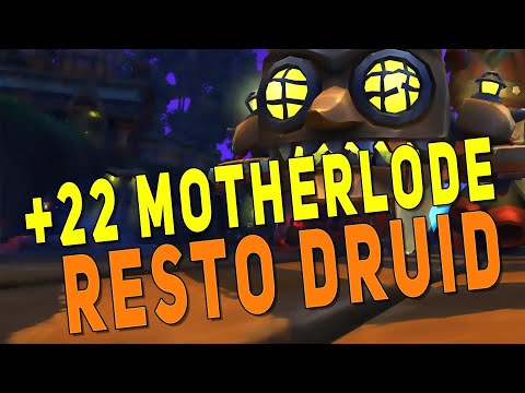BfA 8.3 Resto Druid | Mythic +22 Motherlode | WoW M+ Season 4