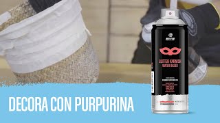 Video de MONTANA PRO Barniz glitter plata aerosol 400ml Para acabados brillantes y decoración