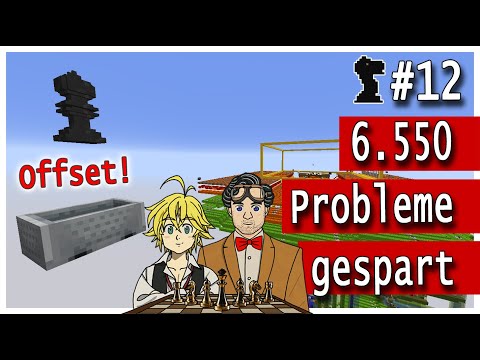 ♟️ Minecraft Redstone-Schach #12 - Weniger Entitys durch "OFFSET"! | Minecraft Redstone