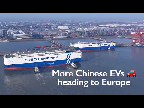 Two ro-ro ships carrying 10,000 Chinese-made vehicles head to Europe and Mediterranean from Shanghai