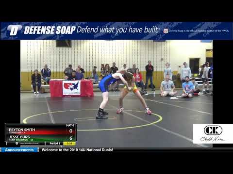 Mat 6 87 Peyton Smith Tennessee Vs Jesse Burg Team Wisconsin