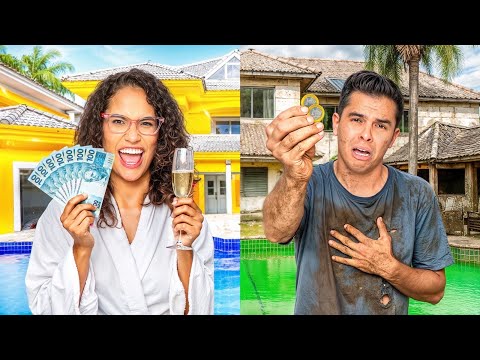 24 HOURS IN SEPARATE MANSIONS AND WHOEVER LEAVES THEIR HOUSE LOSES!