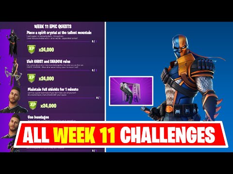 All Week 11 Epic + Legendary Quest Challenges Guide in Fortnite |Week 11 Quest in Chapter 2 Season 6