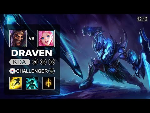 Draven vs Seraphine ADC - KR Challenger - Patch 12.12 Season 12