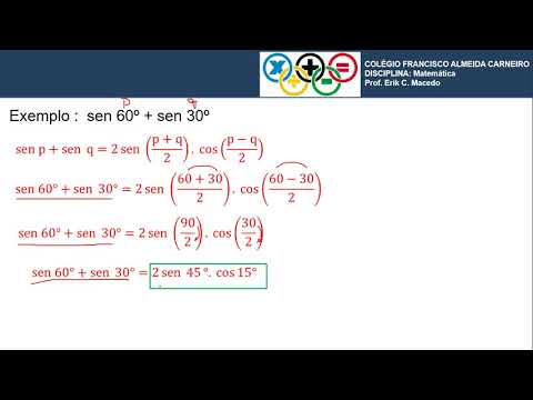 Aula   Fórmulas de transformação da soma em produto