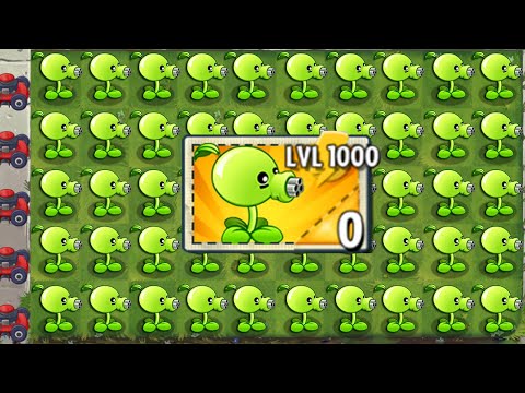 100% PEASHOOTER Plant LEVEL 1000 vs All Final Boss - Plants vs Zombies 2 Mod