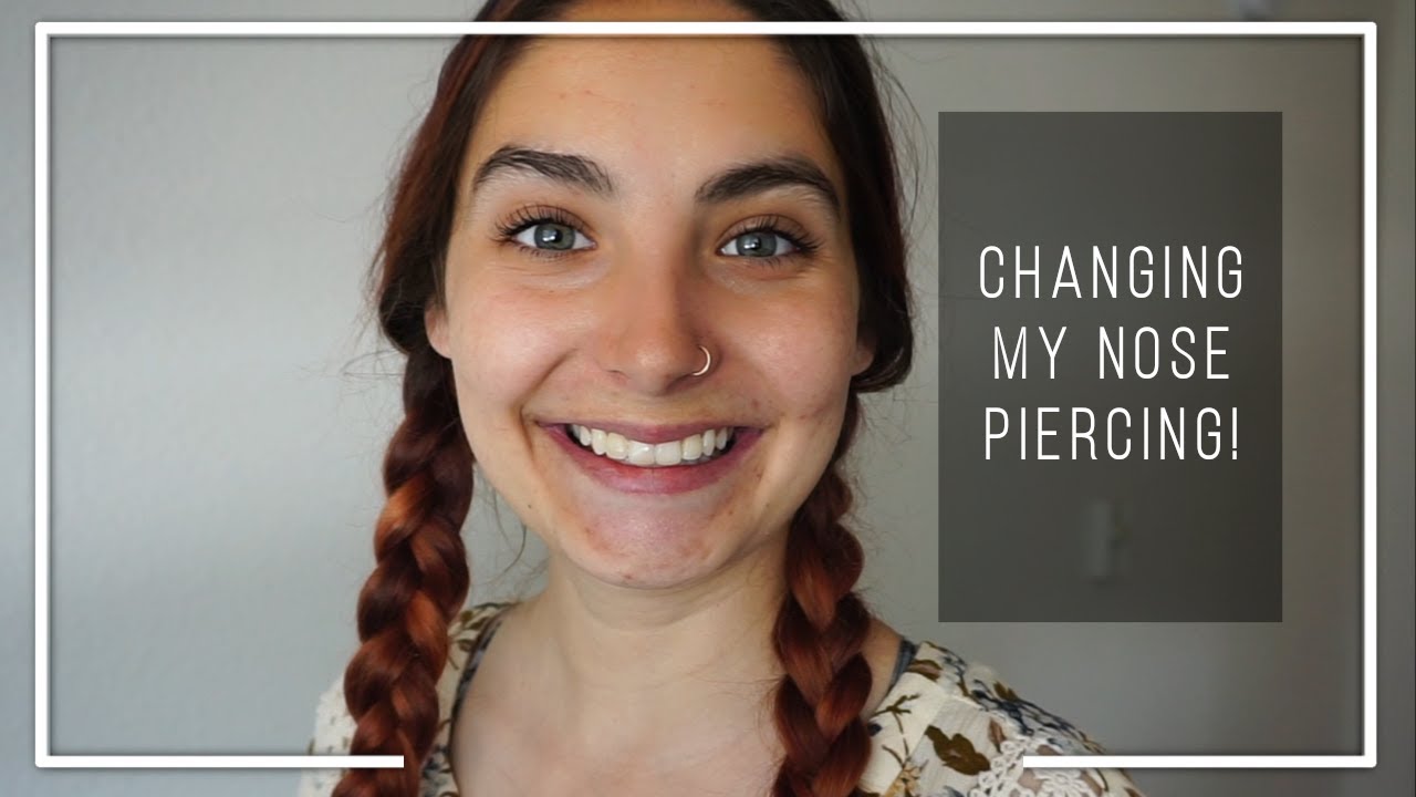 Watch video Changing My Nose Piercing | Rose Gold Hoop Now Changing My Nose Piercing | Rose Gold Hoop