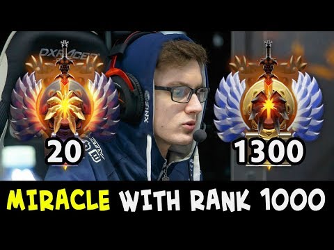 When Miracle gets RANK 1000 teammates — super hard Tinker game