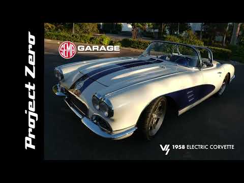 Project Zero SEMA 2025 VOLT+STEEL 1958 Electric Corvette