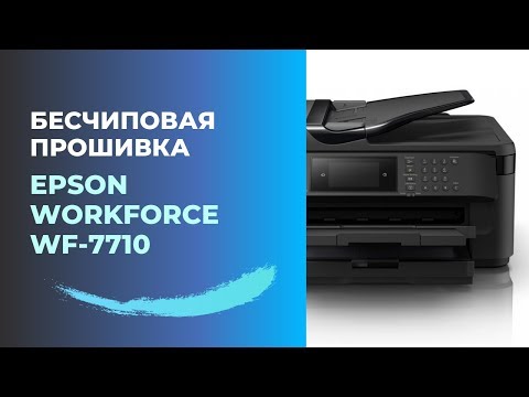 Бесчиповая прошивка Epson WF-7710 | Видеоинструкция
